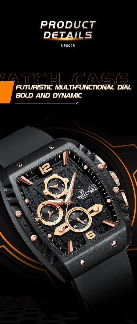Naviforce NF 8025 Square Edition For Men image 8
