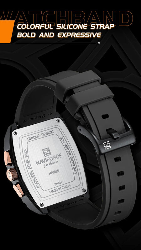 Naviforce NF 8025 Square Edition For Men image 14