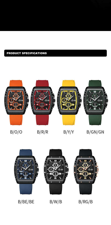 Naviforce NF 8025 Square Edition For Men image 15
