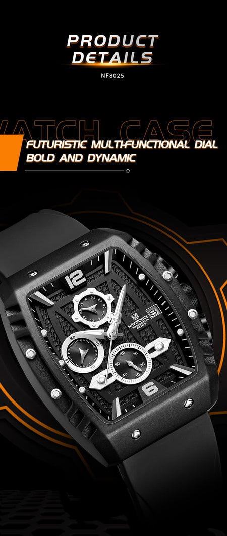 Naviforce NF 8025 Square Edition For Men image 15