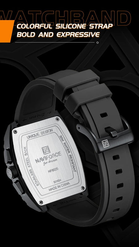 Naviforce NF 8025 Square Edition For Men image 3
