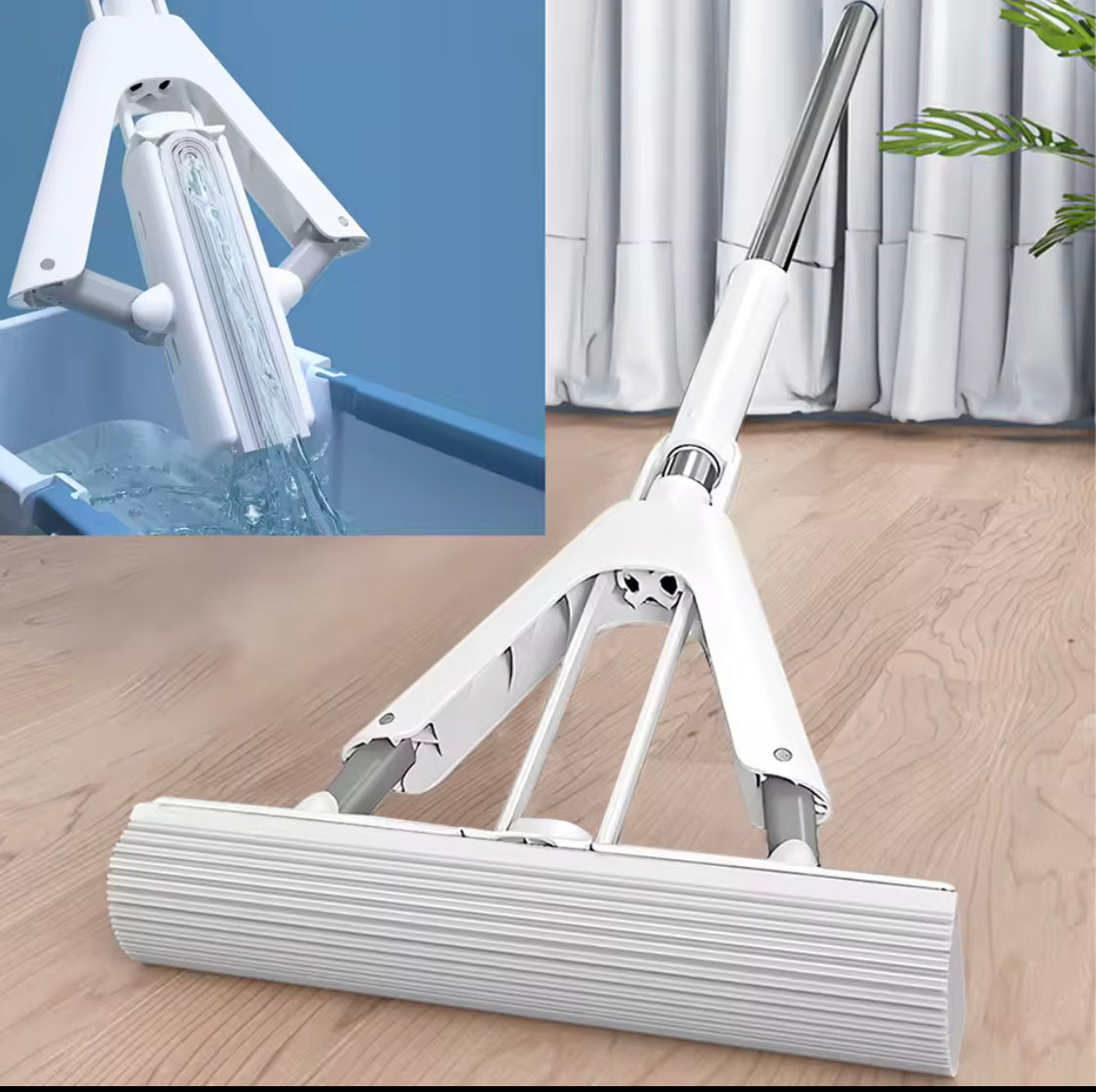 self draining sponge mop main image