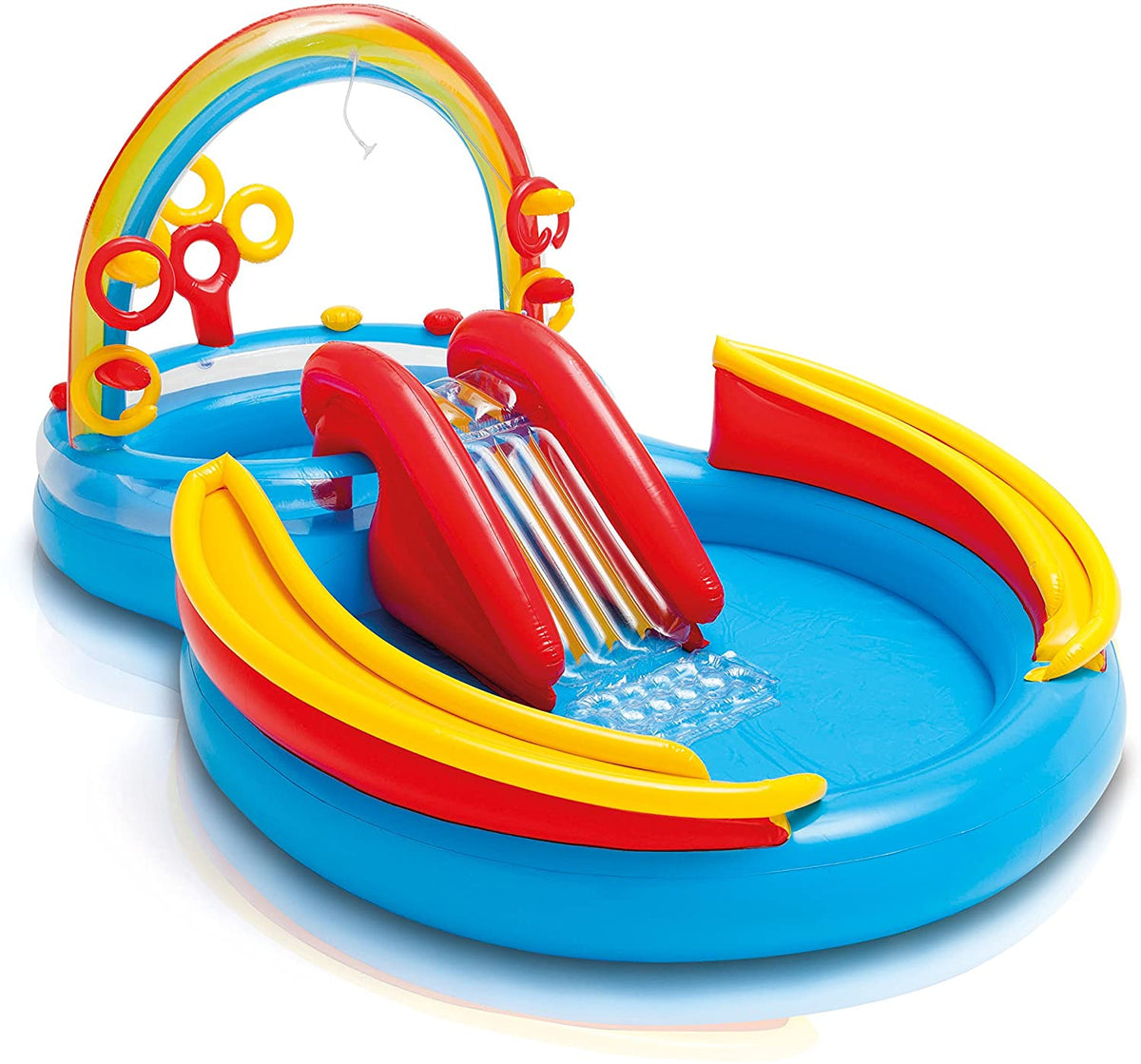 INTEX Rainbow Ring Play Center ( 9ft 9in L x 6ft 4in W x 4ft 5in H ) - 57453
