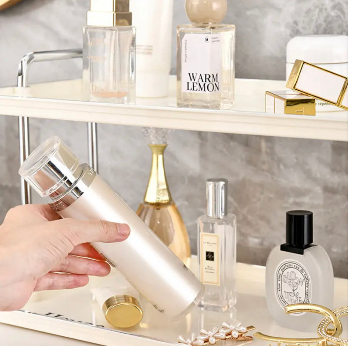 Double Layer Luxury Acrylic Storage Rack - image 2