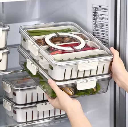 4 Grid Refrigerator Storage Box - image 2