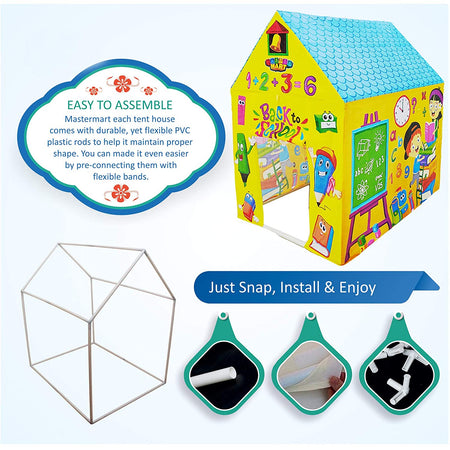 Back To School Tent House for Kids Yellow