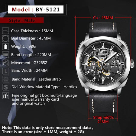 Benyar BY-5121 Skeleton Automatic Edition Image 7