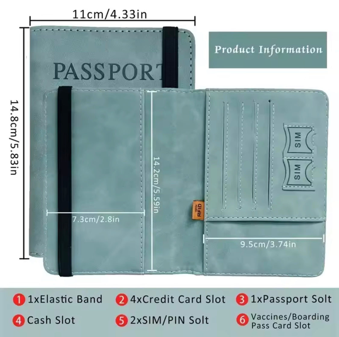 vintage style passport cover image 5