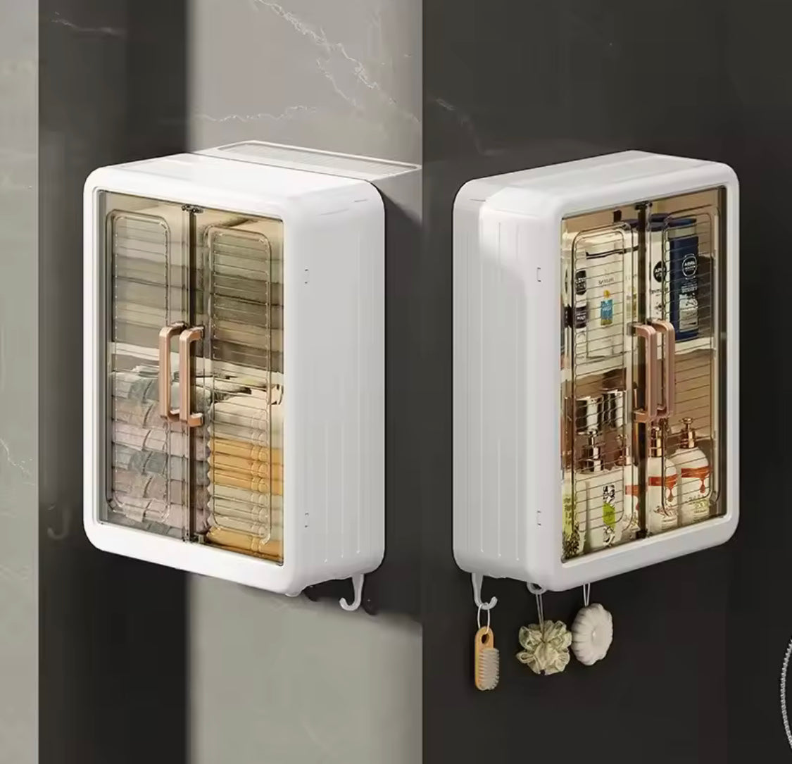 Multilayer Bathroom Storage Cabinet With Hooks in Pakistan – Shopaholic.pk