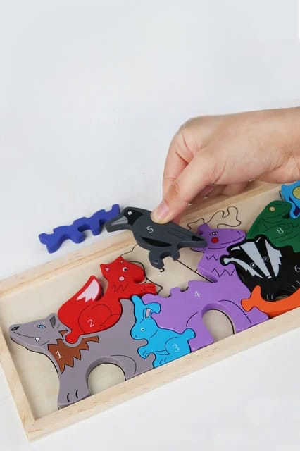 Wooden 3D Animals Puzzle Toy - image 1