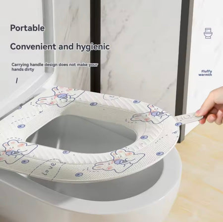 comfortable waterproof toilet seat mat image 3