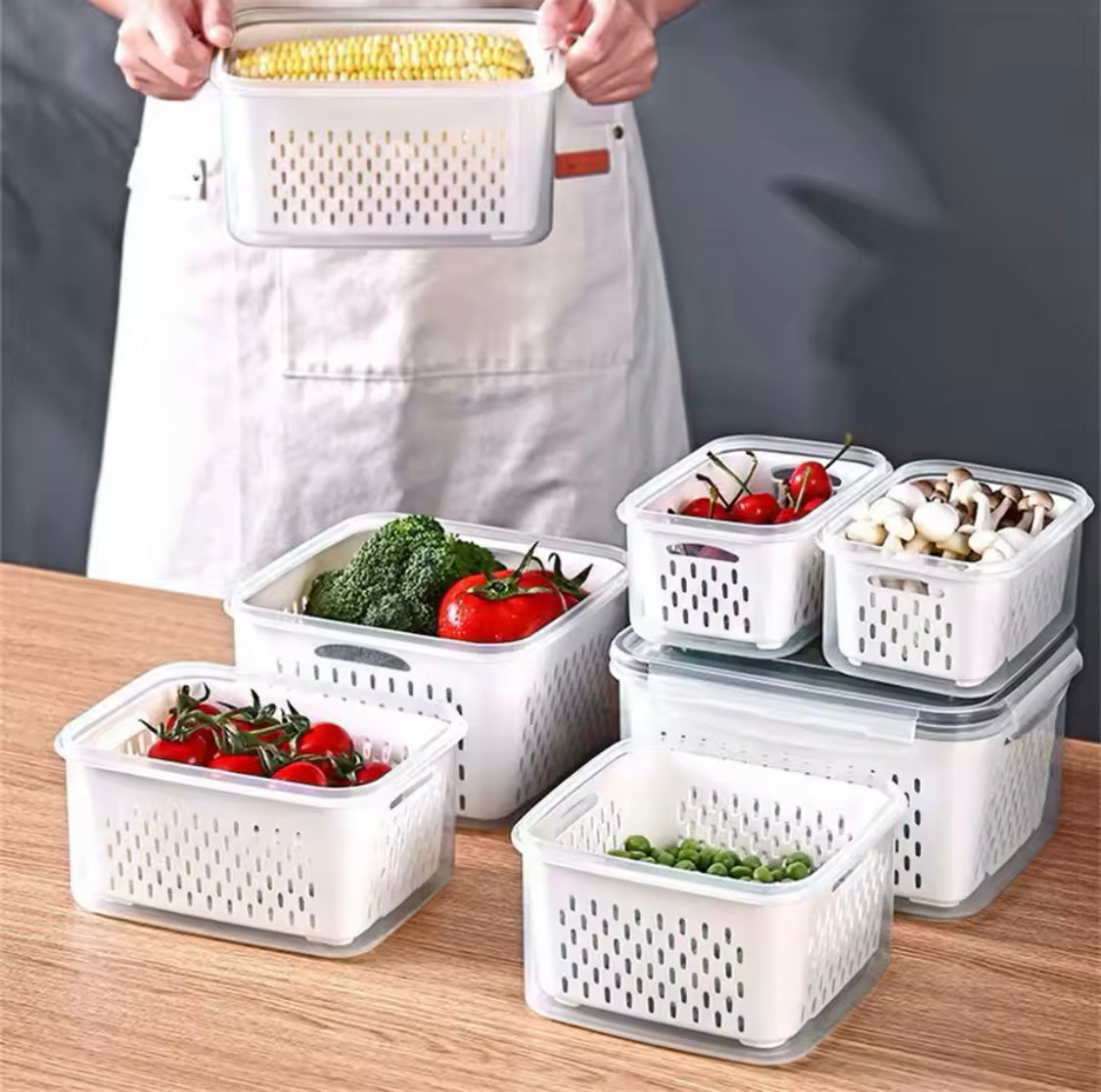 3Pcs Food Storage Containers with Lids - image 1