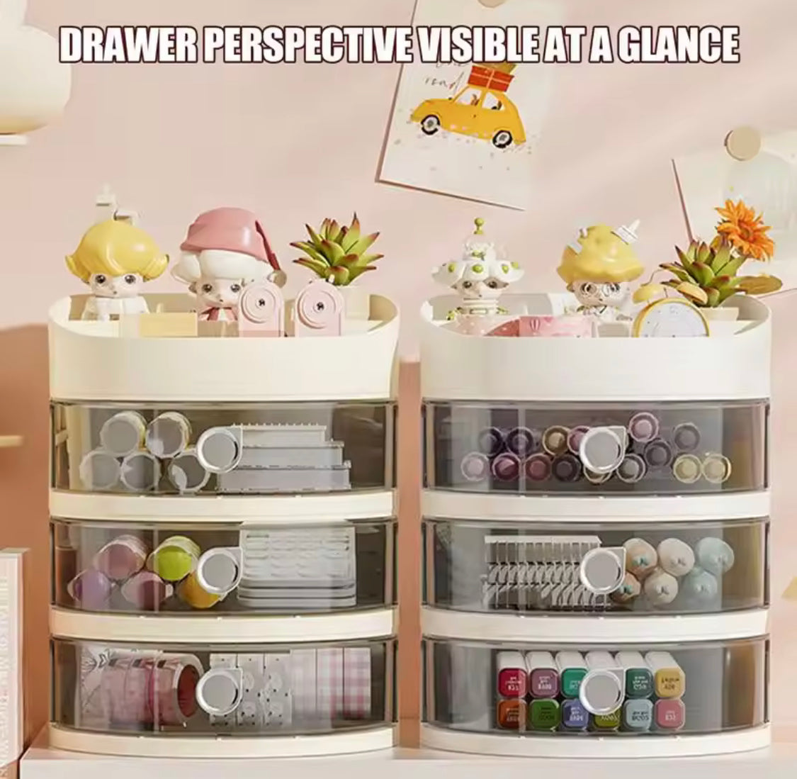 3 Layer Round Jewellery Storage Box - image 5