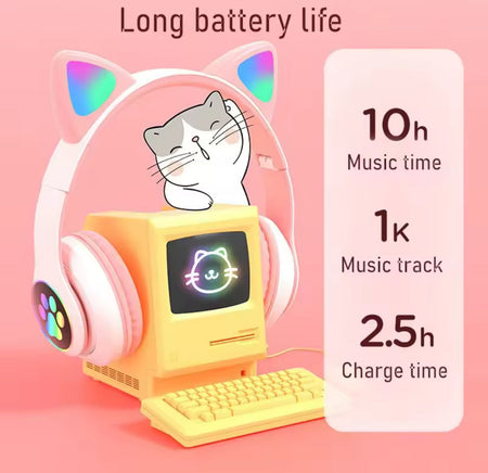 LED Cute Cat Ears Headphones - Image 6