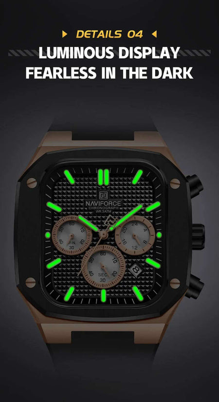 Naviforce NF-8037 Square Chronograph Edition image 13