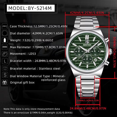Benyar 5214 - Alpha Date Chronograph image 4