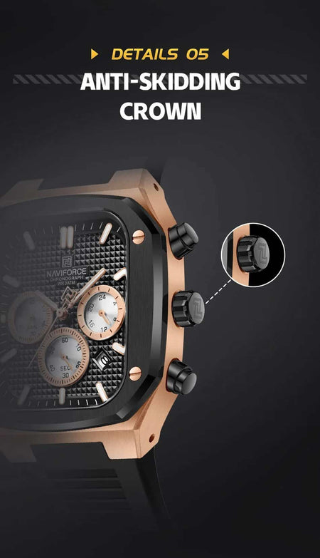 Naviforce NF-8037 Square Chronograph Edition image 14