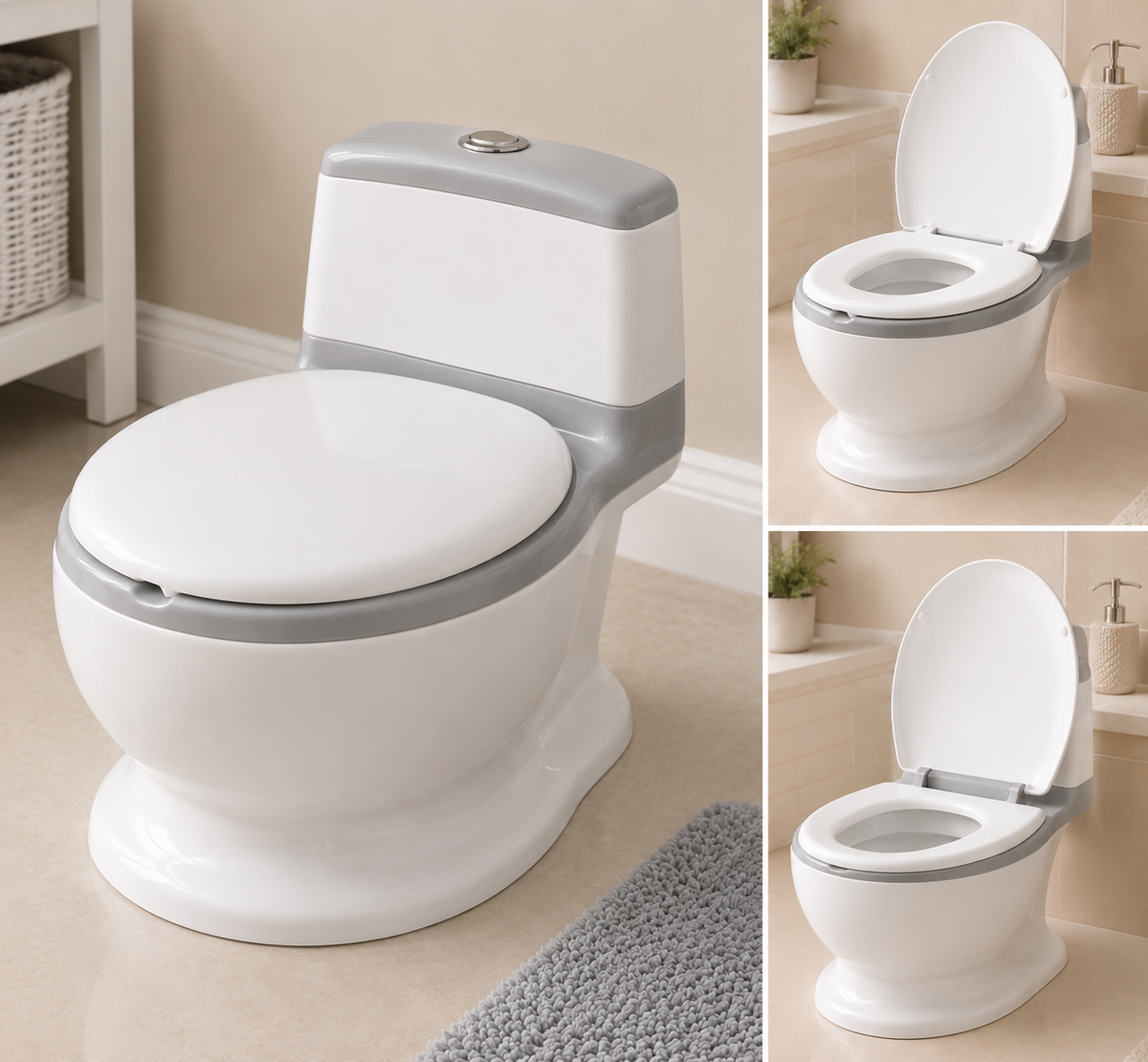 Baby Potty Training Toilet - Grey