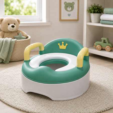 Commode Cover Potty Seat - Green