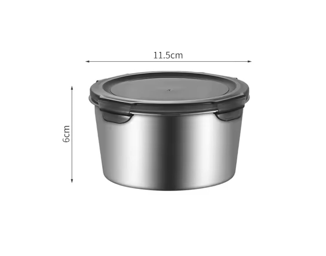 4pcs Stainless Steel Round Food Storage Containers - image 10