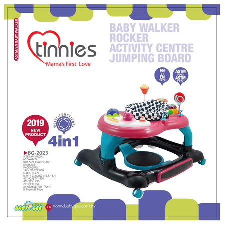 Tinnies 4 in 1 Multi-functional Baby Walker - BG-2023