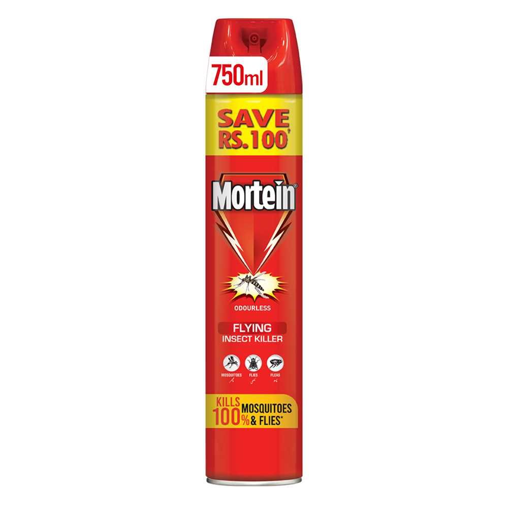 Mortein Odourless Flying Insect Spray, 2X Faster, 750ml, Save Rs. 100 - Main Image