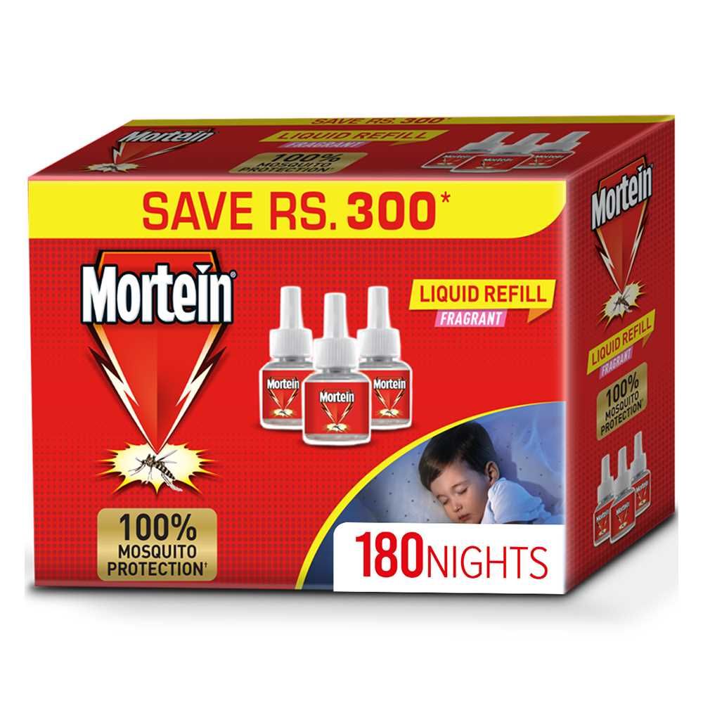 Mortein Fragrant Liquid Refills, 3 Pieces, Jumbo Pack - Main Image