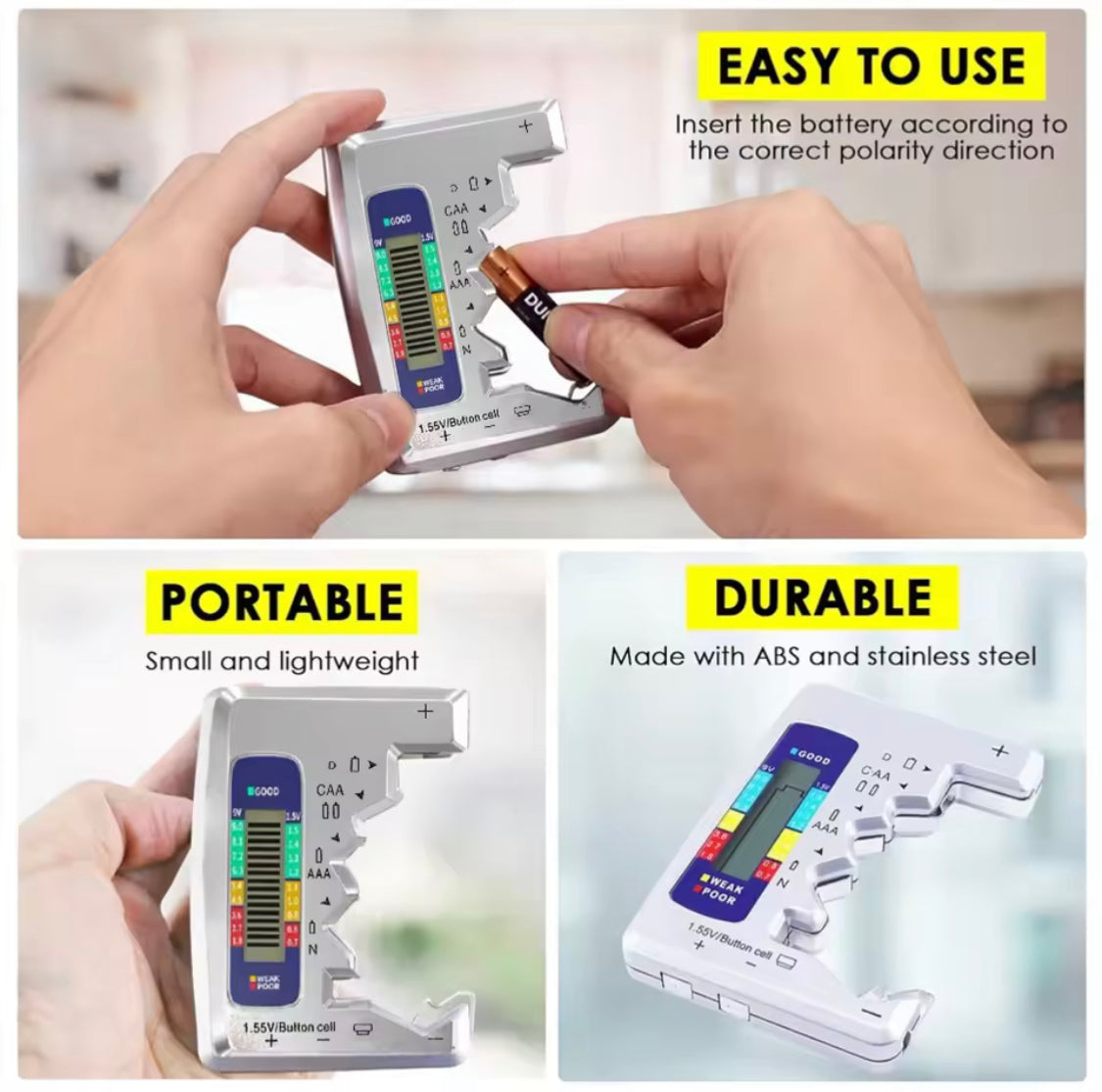 portable digital battery tester image 2