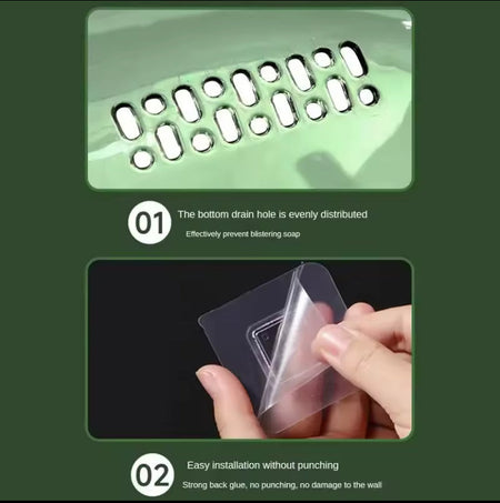 universal transparent soap dish image 3