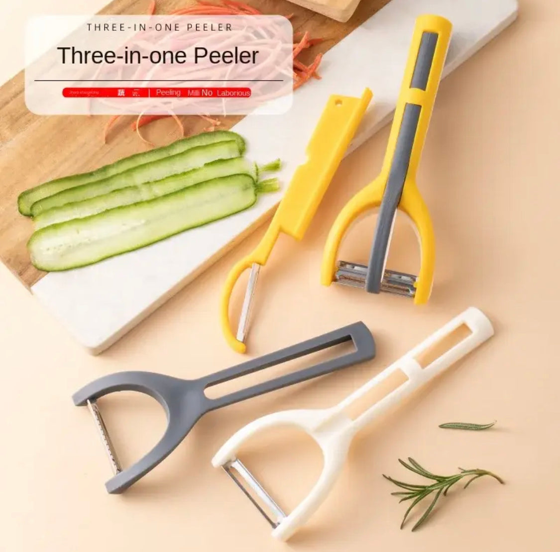 3-in-1 Kitchen Vegetable Fruit Peeler - image 5
