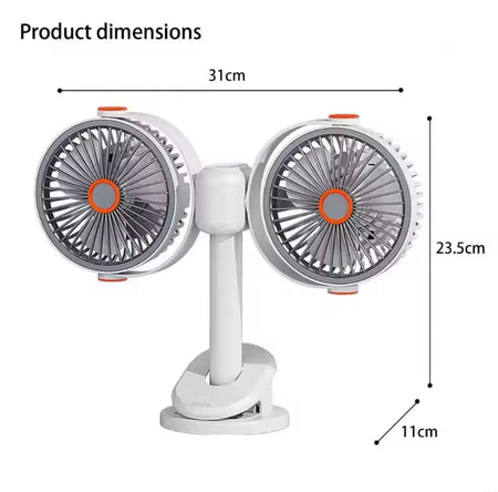dual head cooling fan image 6