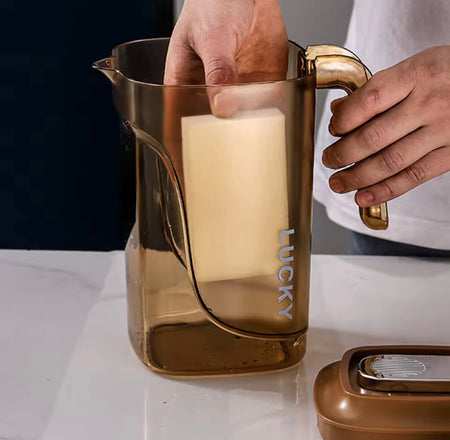 large capacity transparent water juice jug - 2200ml image 5