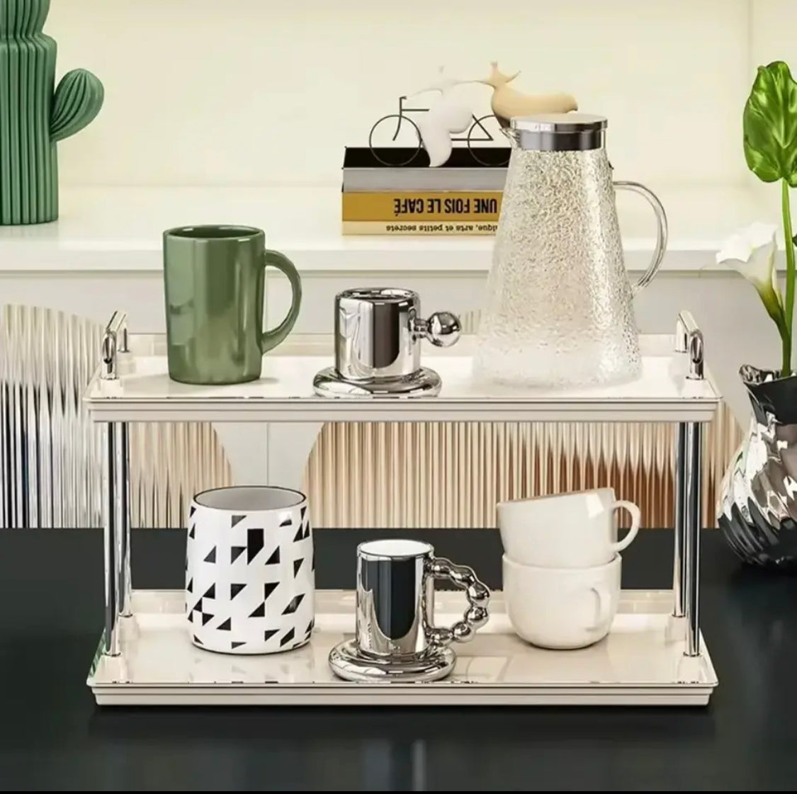 Double Layer Luxury Acrylic Storage Rack - image 3