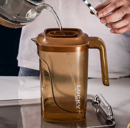 large capacity transparent water juice jug - 2200ml image 2