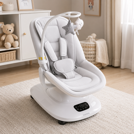 Mastela Auto Swing Baby Rocker - White
