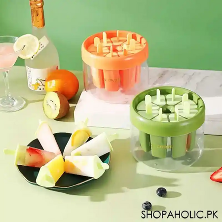 8pcs diy reusable popsicle ice cream molds image3