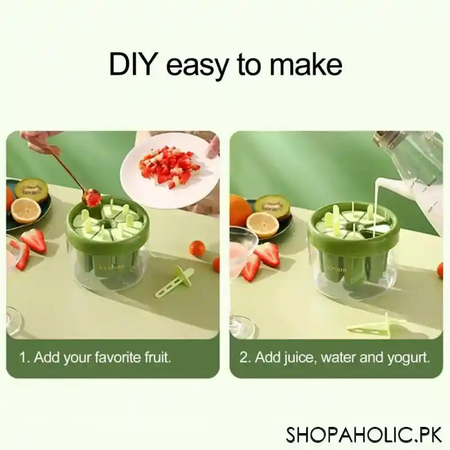 8pcs diy reusable popsicle ice cream molds image8