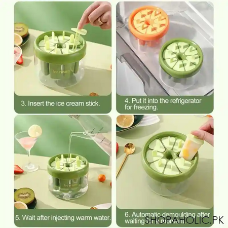 8pcs diy reusable popsicle ice cream molds image9