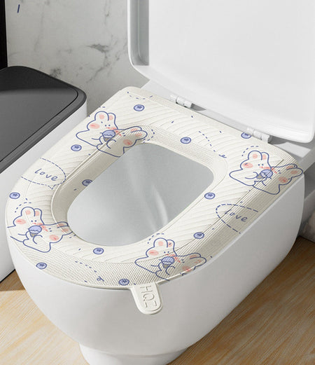 comfortable waterproof toilet seat mat main image