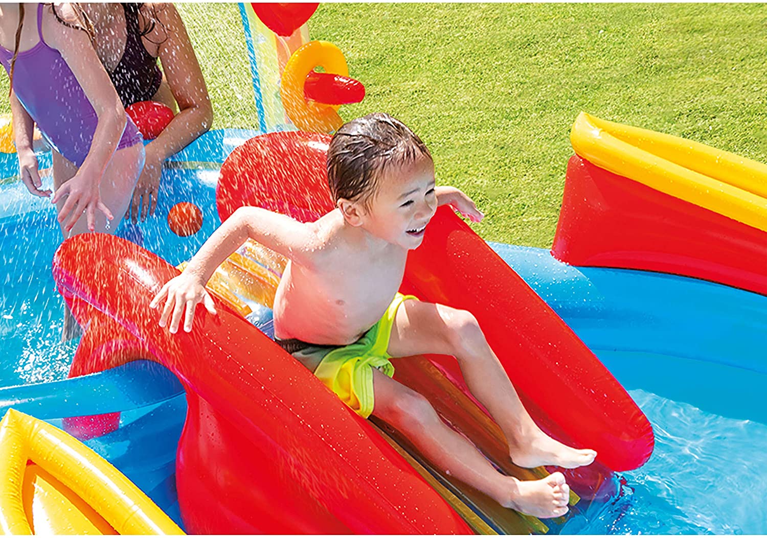 INTEX Rainbow Ring Play Center ( 9ft 9in L x 6ft 4in W x 4ft 5in H ) - 57453
