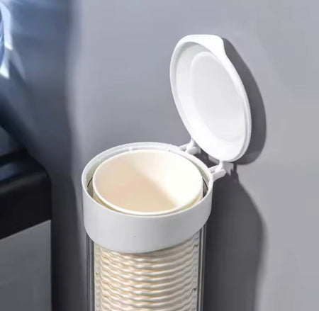 wall mounted automatic cup storage container image 8
