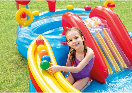 INTEX Rainbow Ring Play Center ( 9ft 9in L x 6ft 4in W x 4ft 5in H ) - 57453