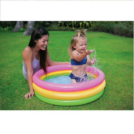 Intex Inflatable 3 Rings Sunset Colorful Pool 3ft (86 CM × 25 CM) 58924