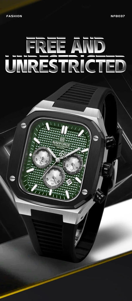 Naviforce NF-8037 Square Chronograph Edition image 2