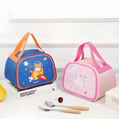 animated kids thermal lunch bag image 2