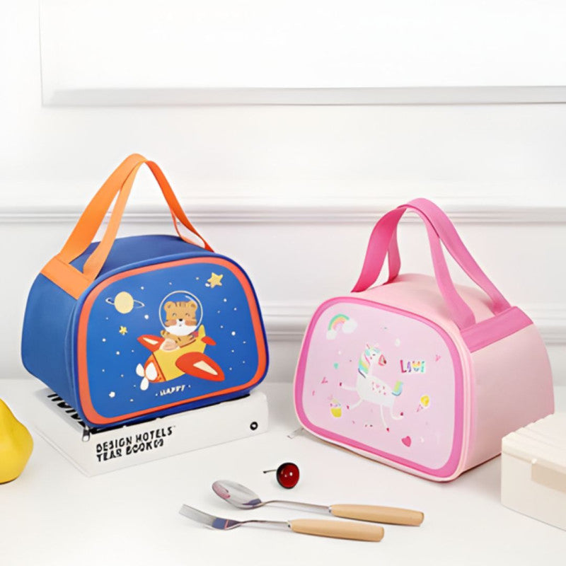 animated kids thermal lunch bag image 2