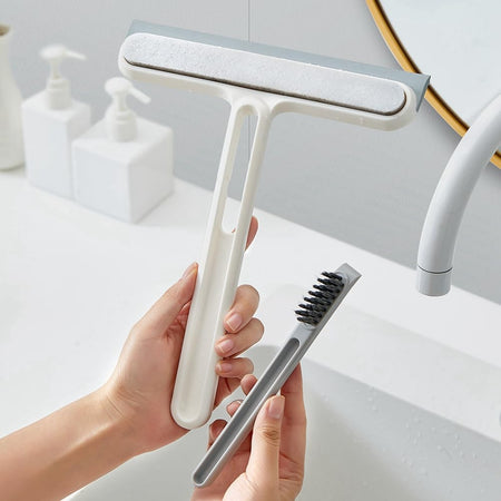 2 in 1 silicone wiper with mini brush main image