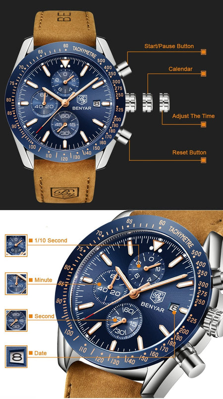 Benyar BY-5140 Grand Master Chronograph Edition image 6