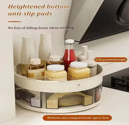 360° rotating spice organizer image 5