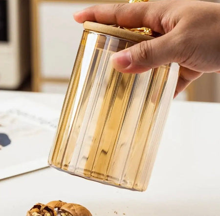 Sealed Glass Nuts Jar - Image 3